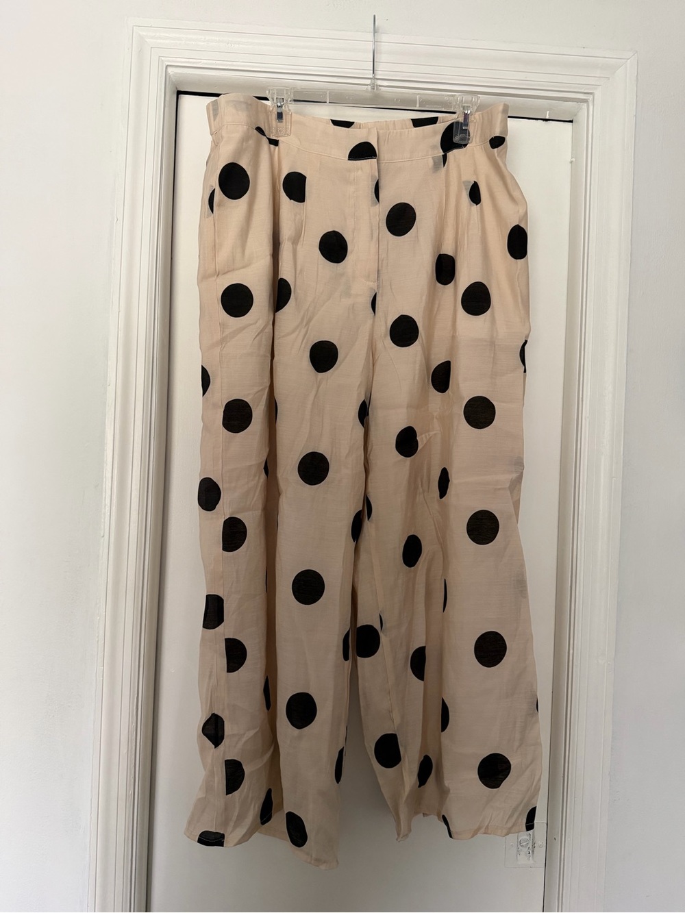Fashion Nova Beige Pants with Black Polka Dots NWT - 2X